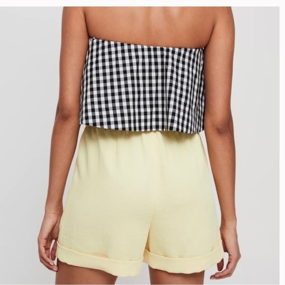 Aritzia Wilfred Lucienne Yellow High Waisted Shorts - Picture 14 of 14